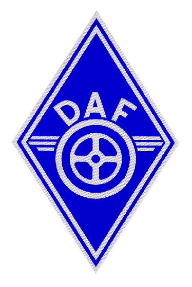 Наклейка светоотражающая DAF ромб малый Синий Наклейка светоотражающая DAF ромб малый Синий