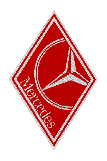 Наклейка светоотражающая MERCEDES ромб малый Красный Наклейка светоотражающая MERCEDES ромб малый Красный