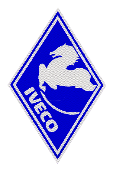 Наклейка светоотражающая IVECO ромб малый Синий