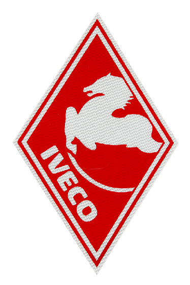 Наклейка светоотражающая IVECO ромб малый Красный Наклейка светоотражающая IVECO ромб малый Красный