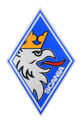 Наклейка светоотражающая на авто SCANIA ромб малый Синий (Правый) Наклейка светоотражающая на авто SCANIA ромб малый Синий (Правый)