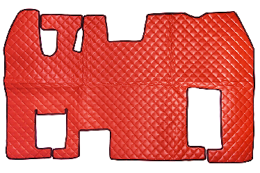 Коврик красный стеганый для RENAULT MAGNUM с 1996 г (с автоматом, подставка сид. пассаж. 55 x 35)