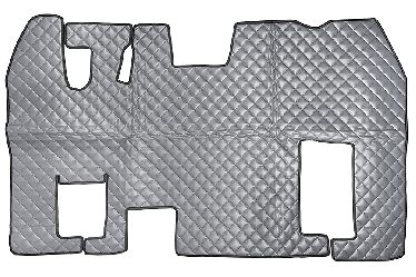Серый стеганый коврик на RENAULT MAGNUM с 1996 г (с автоматической трансмиссией, подставка сид. пассаж. 55 x 35)