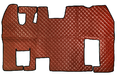 Коврик коричневый стеганый для RENAULT MAGNUM с 1996 г с автоматом, подставка сид. пассаж. 55 x 35
