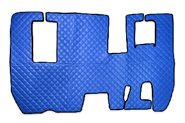 Коврик стеганый RENAULT MAGNUM с 1996 г (Механика подставка сид. пассаж. 55 x 35) Синий