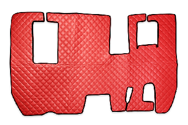 Коврик стеганый RENAULT MAGNUM с 1996 г (Механика подставка сид. пассаж. 55 x 35) Красный