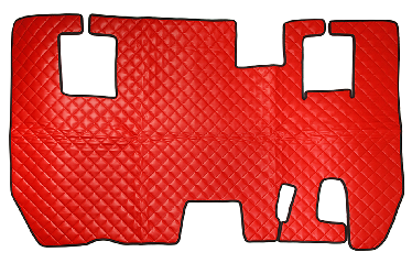 Красный стеганый коврик на RENAULT MAGNUM с 1996г. с автоматом, подставка сид. пассаж. 32 x 27