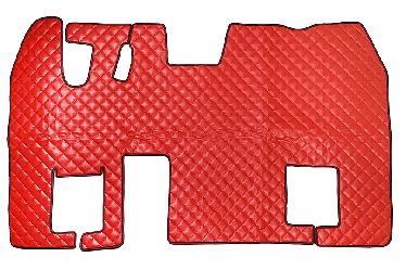 Коврик стеганый RENAULT MAGNUM с 1996 г (Механика подставка сид. пассаж. 32 x 27) Красный