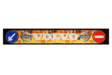 Брызговик длинномер на грузовики VOLVO с рисунком Брызговик длинномер на грузовики VOLVO с рисунком