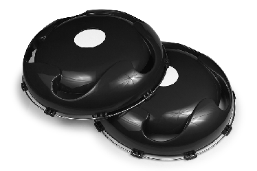 Колпак колеса пластик передний черный R-19,5 (комплект)