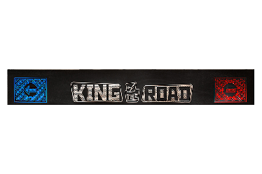 Брызговик длинномер из резинопластика с надписью KING of ROAD (цвет) 200*30 см
