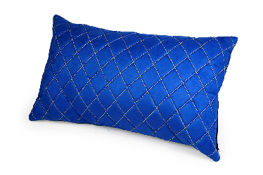 Подушка стеганная Синяя 35х60