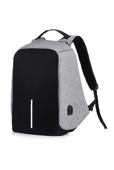Рюкзак городской с защитой от краж (серый)