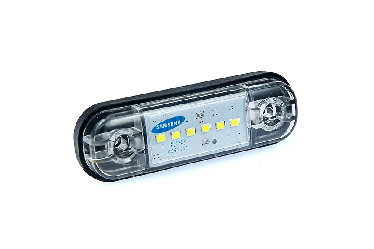 Габарит светодиодный MINI Белый 6 LED Маркерный (Бегущий огонь) 12-24V Габарит светодиодный MINI Белый 6 LED Маркерный (Бегущий огонь) 12-24V