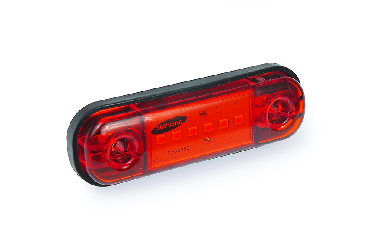 Габарит светодиодный MINI Красный 6 LED Маркерный (Бегущий огонь) 12-24V