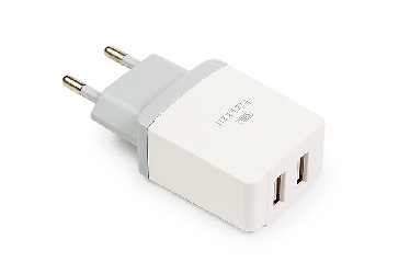 Зарядное устройство вилка 220V на 2 USB, 2.4А Зарядное устройство вилка 220V на 2 USB, 2.4А