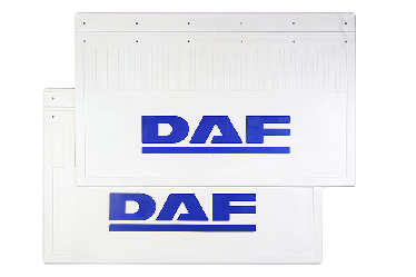Брызговики (белая резина) задние DAF 585х365 (синяя надпись) Брызговики (белая резина) задние DAF 585х365 (синяя надпись)