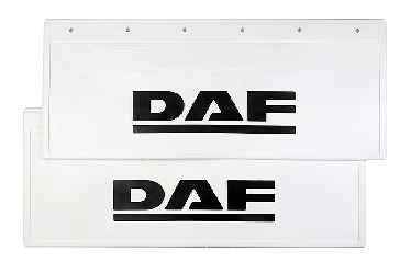 Брызговики задние DAF (белая резина с черной надписью) 670х270 Брызговики задние DAF (белая резина с черной надписью) 670х270