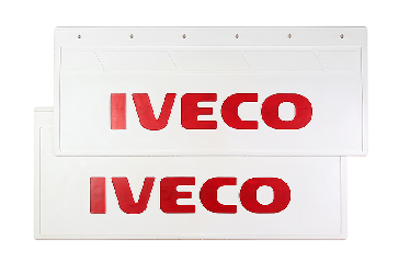 Брызговики задние IVECO (белая резина c красной надписью) 670х270 Брызговики задние IVECO (белая резина c красной надписью) 670х270