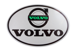 Наклейка светоотражающая VOLVO овал Черный Наклейка светоотражающая VOLVO овал Черный