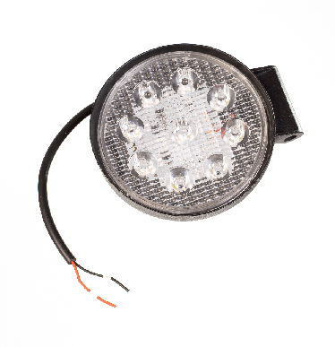 Круглая фара рабочего света диодная узкая (28 мм) 8-30 В, 9 LED Круглая фара рабочего света диодная узкая (28 мм) 8-30 В, 9 LED