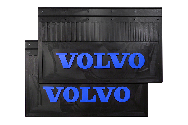 Брызговики грузовые задние VOLVO (LUX) синяя надпись 600*370