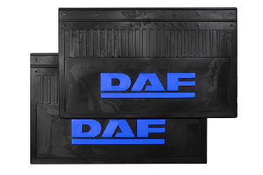 Брызговики задние DAF (LUX) с синей надписью 590х365 Брызговики задние DAF (LUX) с синей надписью 590х365