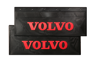 Брызговики грузовые задние VOLVO (LUX) с красной надписью 670*270