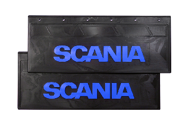 Брызговики задние SCANIA 670*270 (LUX) с синей надписью Брызговики задние SCANIA 670*270 (LUX) с синей надписью