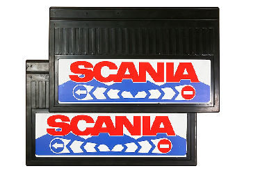 Брызговики грузовые 600*400 (белый фон) для SCANIA 