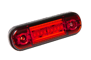 Габаритный фонарь светодиодный 24В Красный 160 MINI 10 LED Ряд Габаритный фонарь светодиодный 24В Красный 160 MINI 10 LED Ряд