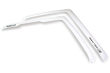 Дефлектор MAN TGA (большой угол) Белый с вырезом под бордюрник