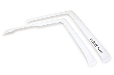 Дефлектор DAF XF (Большой угол) Белый с вырезом под бордюрник