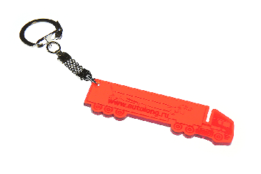 Брелок для автоключей Autolong (красный) из оргстекла