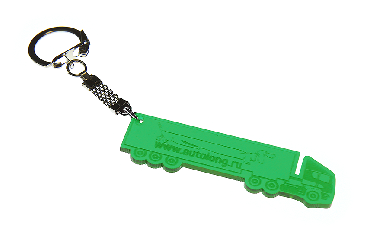 Брелок для ключей водителю Autolong (зеленый) из оргстекла