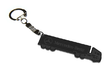 Брелок для автоключей Mercedes-Benz (черный) из оргстекла