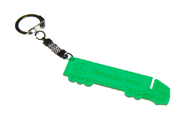 Брелок для ключей от автомобиля Mercedes-Benz (зеленый)  оргстекло