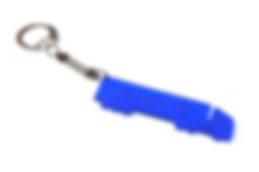 Брелок оргстекло для ключей грузового автомобиля (синий) 
