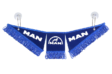 Вымпел тройной MAN (47х12 см) синий Вымпел тройной MAN (47х12 см) синий