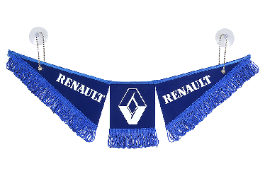 Вымпел тройной Renault (47х12 см) синий Вымпел тройной Renault (47х12 см) синий
