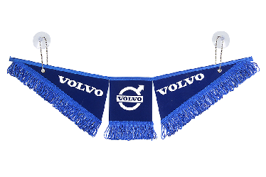 Вымпел тройной Volvo (47х12 см) синий Вымпел тройной Volvo (47х12 см) синий