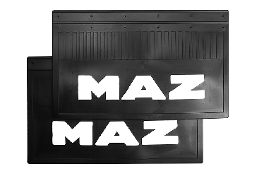 Брызговики задние на грузовики MAZ (LUX) 590х365 Белая надпись Брызговики задние на грузовики MAZ (LUX) 590х365 Белая надпись