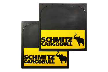 Брызговики SCHMITZ cargobull желтые (надпись слон) комплект 400х400