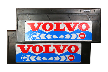 Брызговики светоотражающие узкие на грузовик VOLVO (резина) Брызговики светоотражающие узкие на грузовик VOLVO (резина)