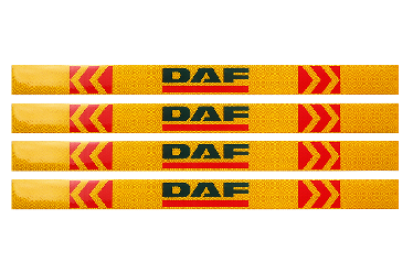 Наклейка Лента желтая светоотражающая DAF (зеленый) 0,65 м (комплект 4 шт.) Наклейка Лента желтая светоотражающая DAF (зеленый) 0,65 м (комплект 4 шт.)