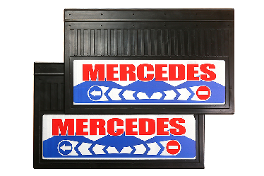 Брызговики задние MERCEDES 600х400 мм с картинкой Брызговики задние MERCEDES 600х400 мм с картинкой