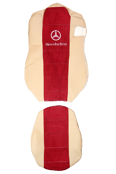 Чехлы эконом MERCEDES MP4 от 2013г MR42 бежевая кожа и красная антара 66288 Чехлы эконом MERCEDES MP4 от 2013г MR42 бежевая кожа и красная антара 66288