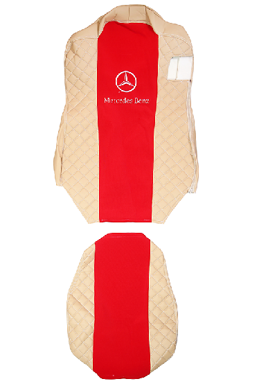Чехол премиум MERCEDES MP4 от 2013г MR42 бежевая кожа и красный велюр Россия 68063 Чехол премиум MERCEDES MP4 от 2013г MR42 бежевая кожа и красный велюр Россия 68063
