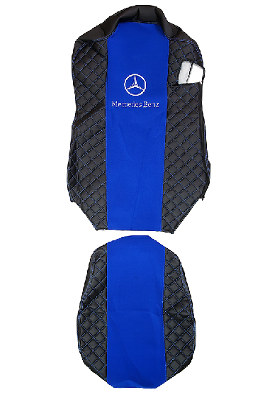 Чехол премиум MERCEDES MP4 от 2013г, MR42 черная кожа и синий велюр Россия 68060 Чехол премиум MERCEDES MP4 от 2013г, MR42 черная кожа и синий велюр Россия 68060