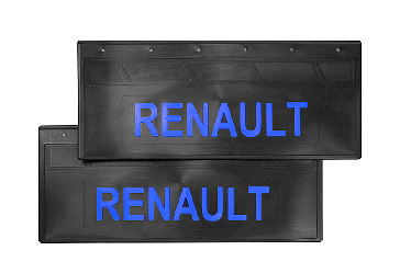 Брызговики задние 670*270 RENAULT (LUX ) синяя надпись Брызговики задние 670*270 RENAULT (LUX ) синяя надпись